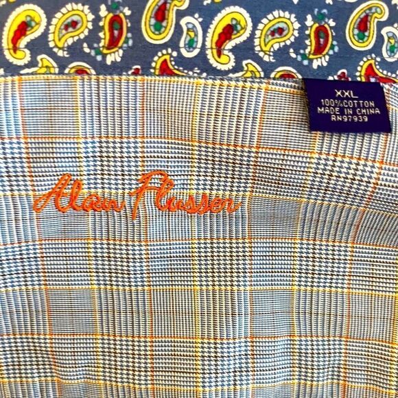 Gently Pre-Loved Condition Alan Flusser L/S Button Down Size XXL - Picture 3 of 8